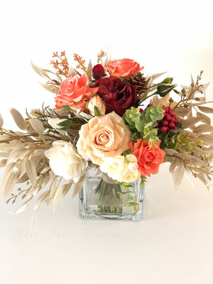 Mixed Faux Flower Arrangements | Blue Paris Flowers