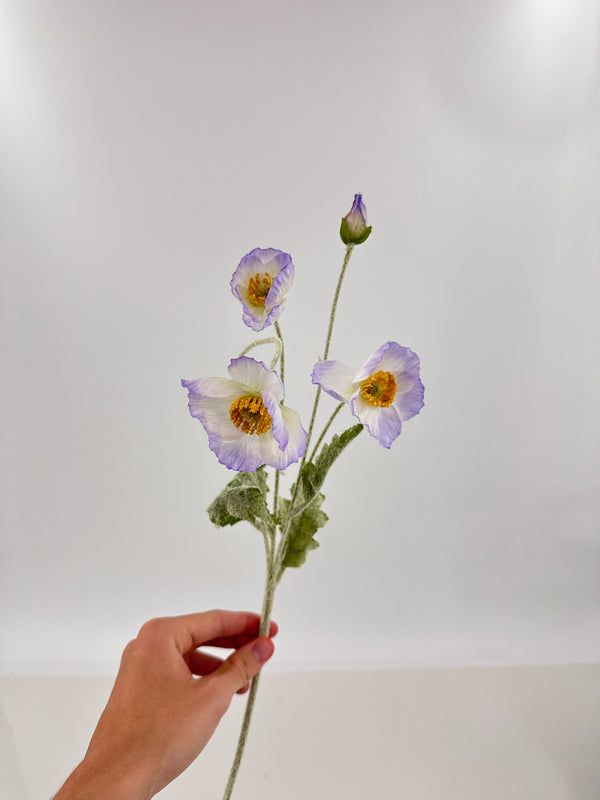 23 Inch Poppy Stem Tall Luxury Quality Artificial Flower | Wedding/Home Decoration | Gifts Decor | Floral Faux Floral, Poppy Stem