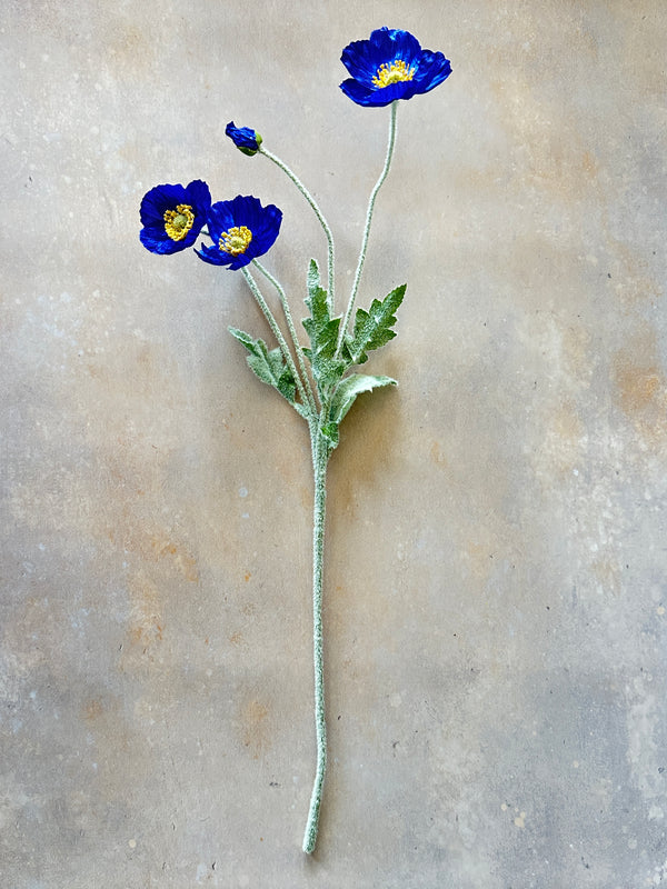 23 Inch Poppy Stem Tall Luxury Quality Artificial Flower | Wedding/Home Decoration | Gifts Decor | Floral Faux Floral, Poppy Stem