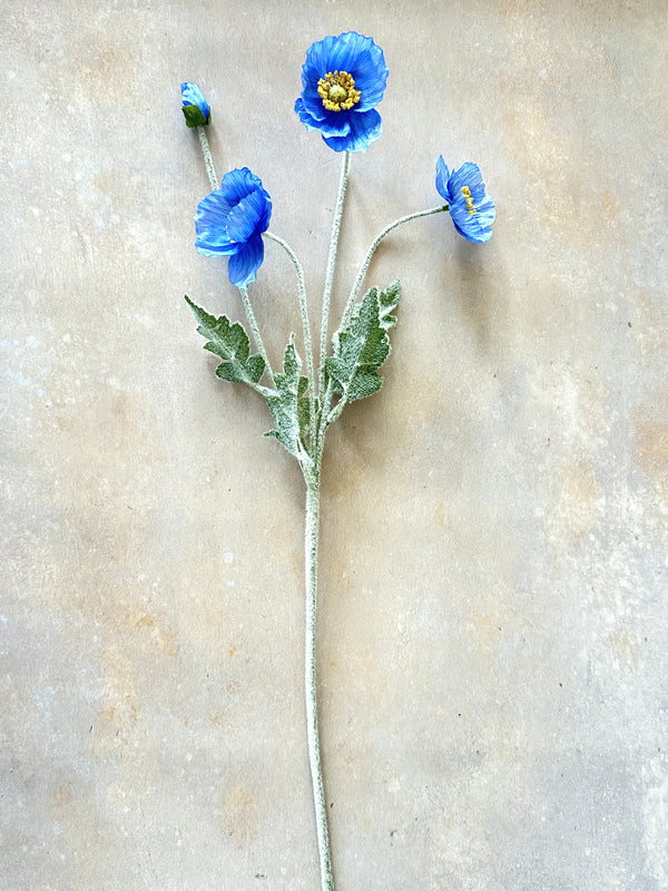 23 Inch Poppy Stem Tall Luxury Quality Artificial Flower | Wedding/Home Decoration | Gifts Decor | Floral Faux Floral, Poppy Stem