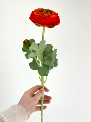 Ranunculus High-Quality Artificial Flower Stem | Wedding/Home Decoration Gifts | Decor | Floral, Silk Artificial Flower, Craft Supply