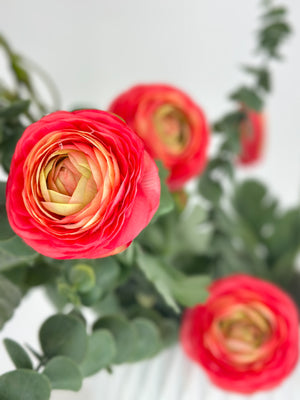 Ranunculus High-Quality Artificial Flower Stem | Wedding/Home Decoration Gifts | Decor | Floral, Silk Artificial Flower, Craft Supply