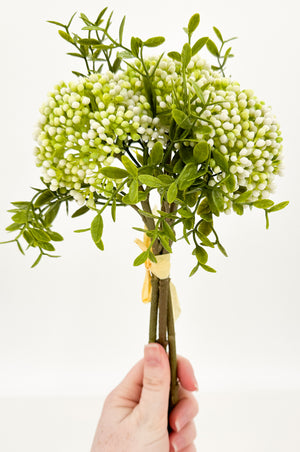 3 stems Berry Fruit Stem, Artificial Filler, High-Quality Realistic Kitchen/Wedding/Home Decoration Gift Decor Floral