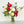 Unique Faux Flower Arrangement, Peonies, Roses, Greens in Vase, Floral Decor Real Touch Centerpiece Faux Artificial Flowers Silk Arrangement