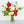 Unique Faux Flower Arrangement, Peonies, Roses, Greens in Vase, Floral Decor Real Touch Centerpiece Faux Artificial Flowers Silk Arrangement