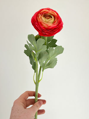 Ranunculus High-Quality Artificial Flower Stem | Wedding/Home Decoration Gifts | Decor | Floral, Silk Artificial Flower, Craft Supply