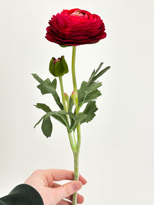 Ranunculus High-Quality Artificial Flower Stem | Wedding/Home Decoration Gifts | Decor | Floral, Silk Artificial Flower, Craft Supply