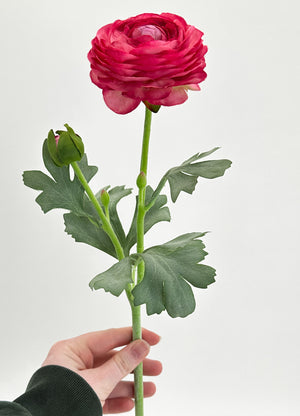 Ranunculus High-Quality Artificial Flower Stem | Wedding/Home Decoration Gifts | Decor | Floral, Silk Artificial Flower, Craft Supply