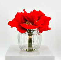 Red Poppies in Vase, Floral Arrangement