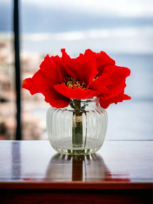 Red Poppies in Vase, Floral Arrangement