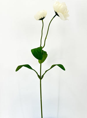 Poppy Stem | 20 Inch Tall High Quality Artificial Flower | Wedding/Home Decoration | Gifts Decor | Floral Faux Floral, Poppy DIY Craft
