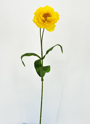 Poppy Stem | 20 Inch Tall High Quality Artificial Flower | Wedding/Home Decoration | Gifts Decor | Floral Faux Floral, Poppy DIY Craft