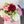 Faux Pink Rose Arrangement in Vase, Floral Decor Centerpiece, Artificial Flowers, Real Touch Roses
