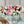 Modern Long White and Pink Rose Peony Arrangement, Artificial Faux Centerpiece Floral Flower Arrangement, Silk Flowers Glass Vase Home Decor