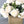 White Rose Peony Arrangement, Artificial Faux Centerpiece