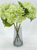 Light Green Real Touch Large Hydrangea | Extremely Realistic Luxury Quality Artificial Flower | Wedding/Home Decoration | Gifts | Decor Floral
