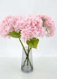 Light Pink Real Touch Large Hydrangea | Extremely Realistic Luxury Quality Artificial Flower | Wedding/Home Decoration | Gifts | Decor Floral