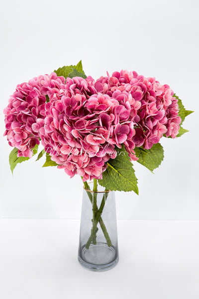 Pink Real Touch Large Hydrangea  Extremely Realistic Luxury Quality A –  Blue Paris Flowers