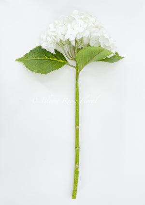 White Real Touch Large Hydrangea | Extremely Realistic Luxury Quality Artificial Flower | Wedding/Home Decoration | Gifts | Decor Floral