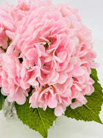 Light Pink REAL TOUCH Hydrangeas in Vase Artificial Faux Flower Arrangement French Floral Centerpiece Flower Faux Flower in Vase Home Decor