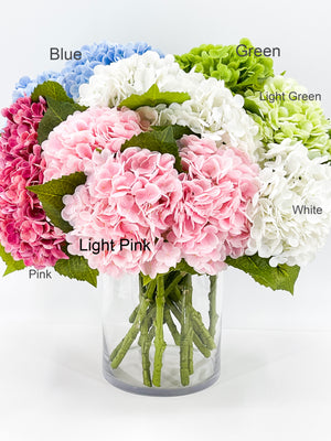 Light Green Real Touch Large Hydrangea | Extremely Realistic Luxury Quality Artificial Flower | Wedding/Home Decoration | Gifts | Decor Floral