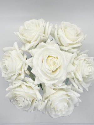 Real Touch Flower Arrangement, Rose Floral Arrangements-Real Touch Rose Flower Arrangement-Faux Rose Arrangement, Rose Centerpiece