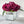 Magenta Large Head Roses Arrangement, Artificial Faux Centerpiece