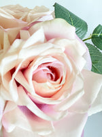 Real Touch Faux Pink Roses Flower Arrangement