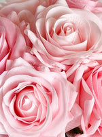 Pink Real Touch Rose Centerpiece Faux Flower Arrangement