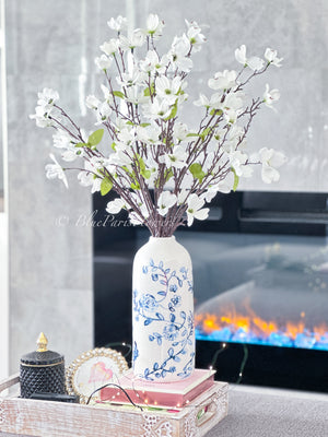 Cherry Blossom, Floral Faux Arrangement, Artificial Centerpiece, Flower Arrangement, Table Decor Arrangement Gift Mother’s Day