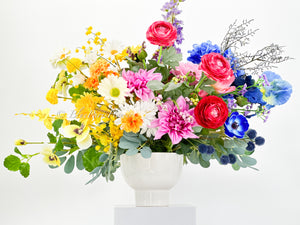Spring Wild Flower Faux Arrangement | Blue Paris Flowers