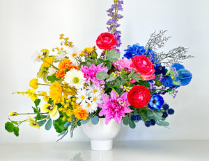 Spring Wild Flower Faux Arrangement | Blue Paris Flowers