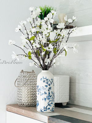 Cherry Blossom, Floral Faux Arrangement, Artificial Centerpiece, Flower Arrangement, Table Decor Arrangement Gift Mother’s Day