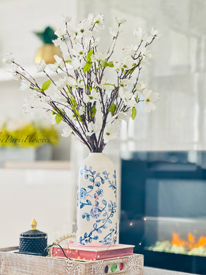 Cherry Blossom, Floral Faux Arrangement, Artificial Centerpiece, Flower Arrangement, Table Decor Arrangement Gift Mother’s Day