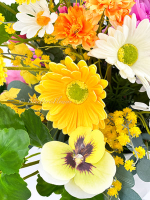 Spring Wild Flower Faux Arrangement | Blue Paris Flowers
