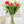 Red White Green 22” Real Touch Tulips Modern Arrangement Centerpiece | Real Touch Artificial Faux Forever Flowers