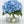 Blue REAL TOUCH Hydrangeas in Vase, Artificial Faux Flower Arrangement, Floral Centerpiece Flower, Faux Flower in Vase, Home Decor