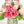 Floral Arrangement in Vase, Pink Roses, Hydrangeas French Country Artificial Flowers Faux Home Decor Realistic Floral Arrangement Blue Paris