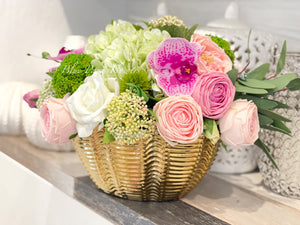 All REAL TOUCH Floral Arrangement, Hydrangeas, Roses, Peonies Extremely Realistic French Country, Artificial Faux Flowers, Centerpiece Decor