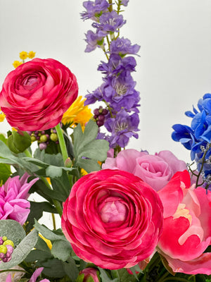 Spring Wild Flower Faux Arrangement | Blue Paris Flowers