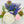 Floral Arrangement in Vase, Peonies, Lavender, French Country Artificial Flowers Faux Home Decor Realistic Floral Arrangement Blue Paris